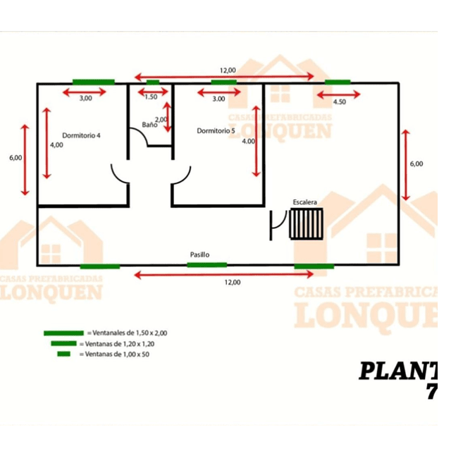 Modelo Lonquén Paris 165 m2