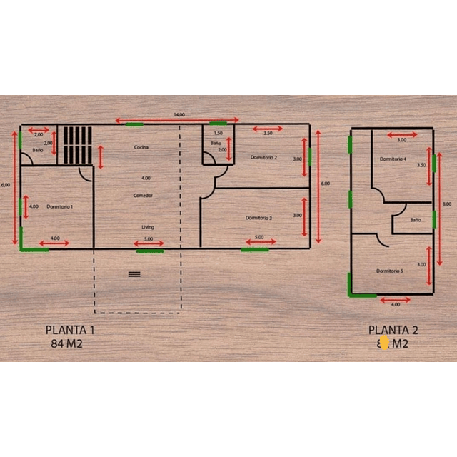 Modelo Lonquén Zaragoza 116 m2