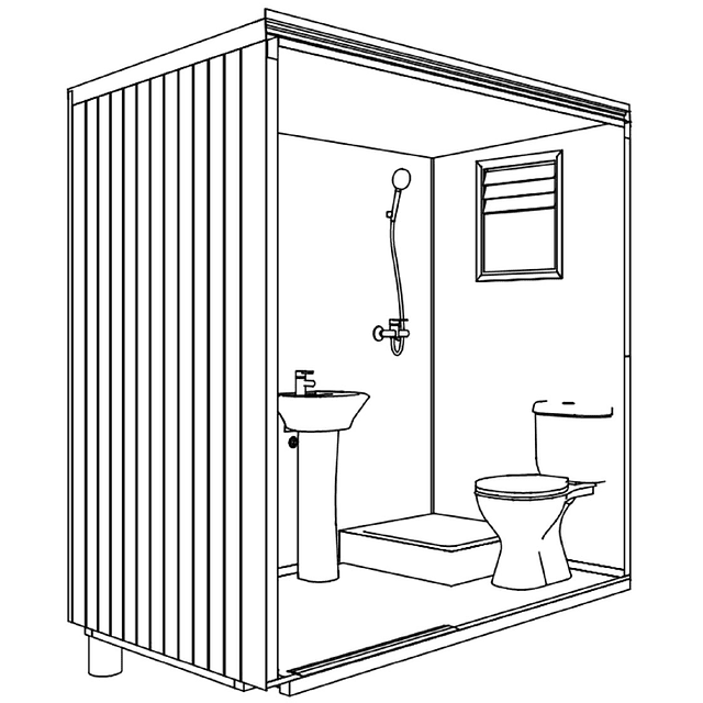 Baño Modular 2,5m2 adosable