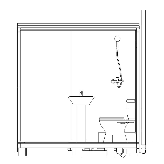 Baño Modular 2,5m2 adosable