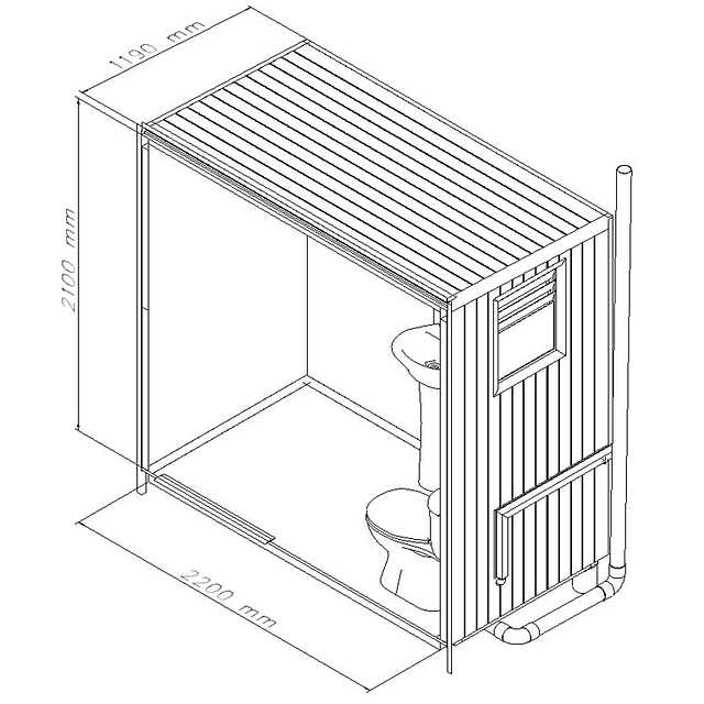 Baño Modular 2,5m2