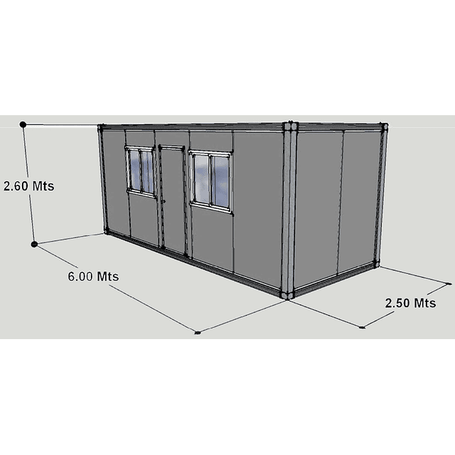 Baño Modular 6 cabinas 15m2