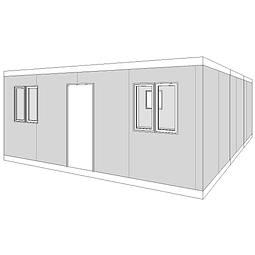 Espacio modular 45m2