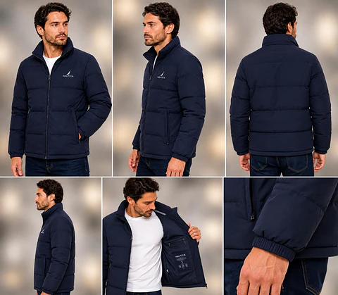 Chaqueta acolchada puffer  náutica 