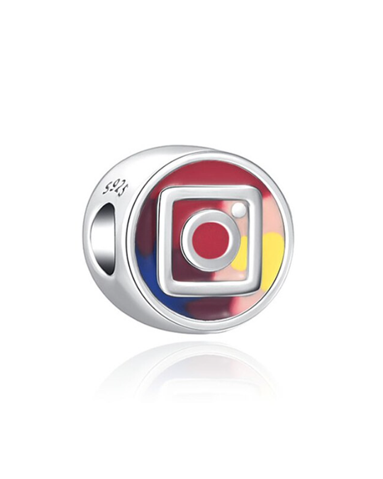 Charm Logo Instagram Plata s925