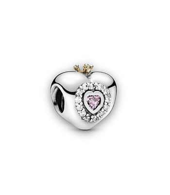 Charm Rosado Corazón De Princesa