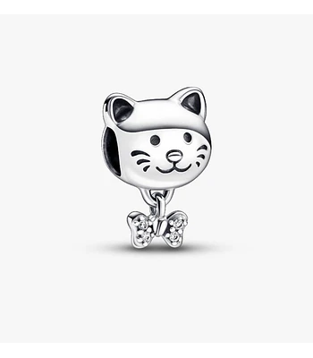 Charm Gato mascota y moño