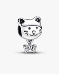 Charm Gato mascota y moño