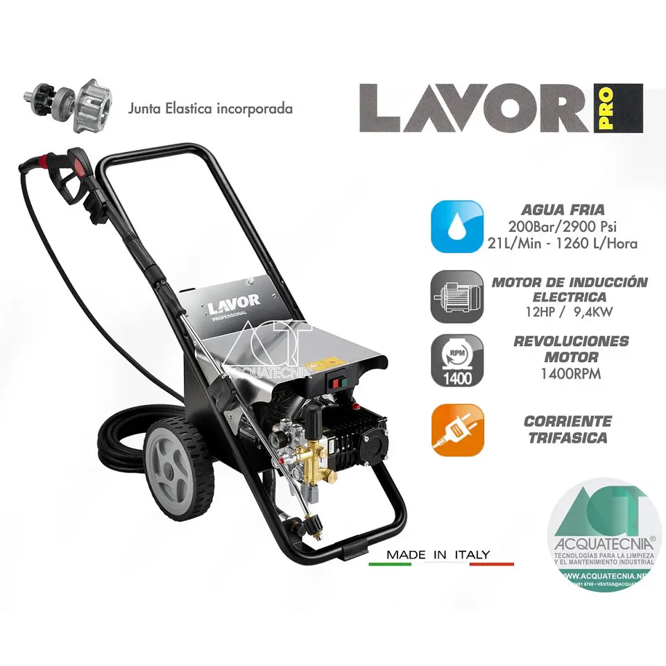 HIDROLAVADORA LAVOR HCR 2021 T.S 1
