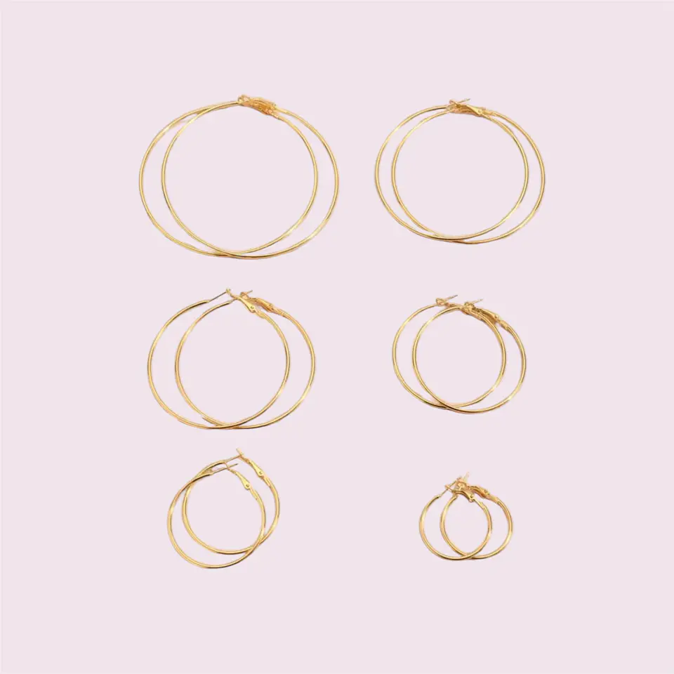 Brinco argolas ouro 1