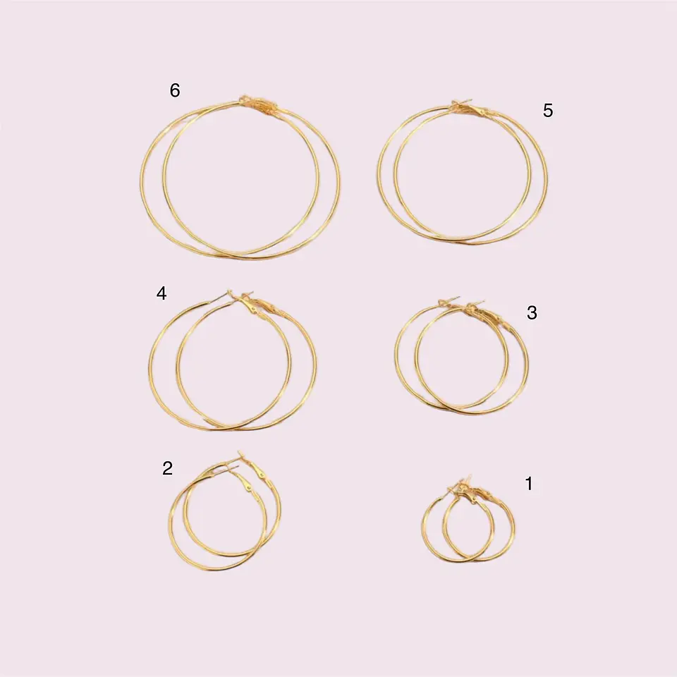 Brinco argolas ouro 2