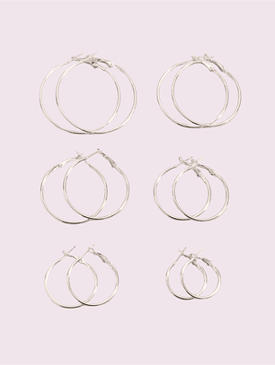 Brinco argolas prata