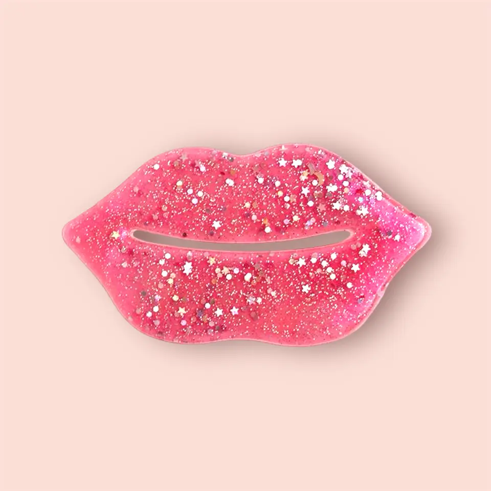Máscara para lábios Glitter Pink  2