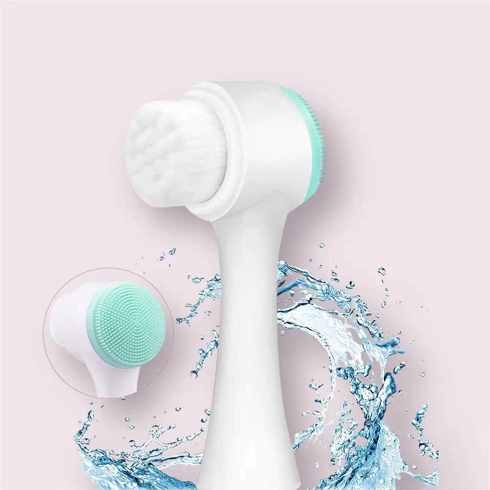 Escova de limpeza facial dupla 1