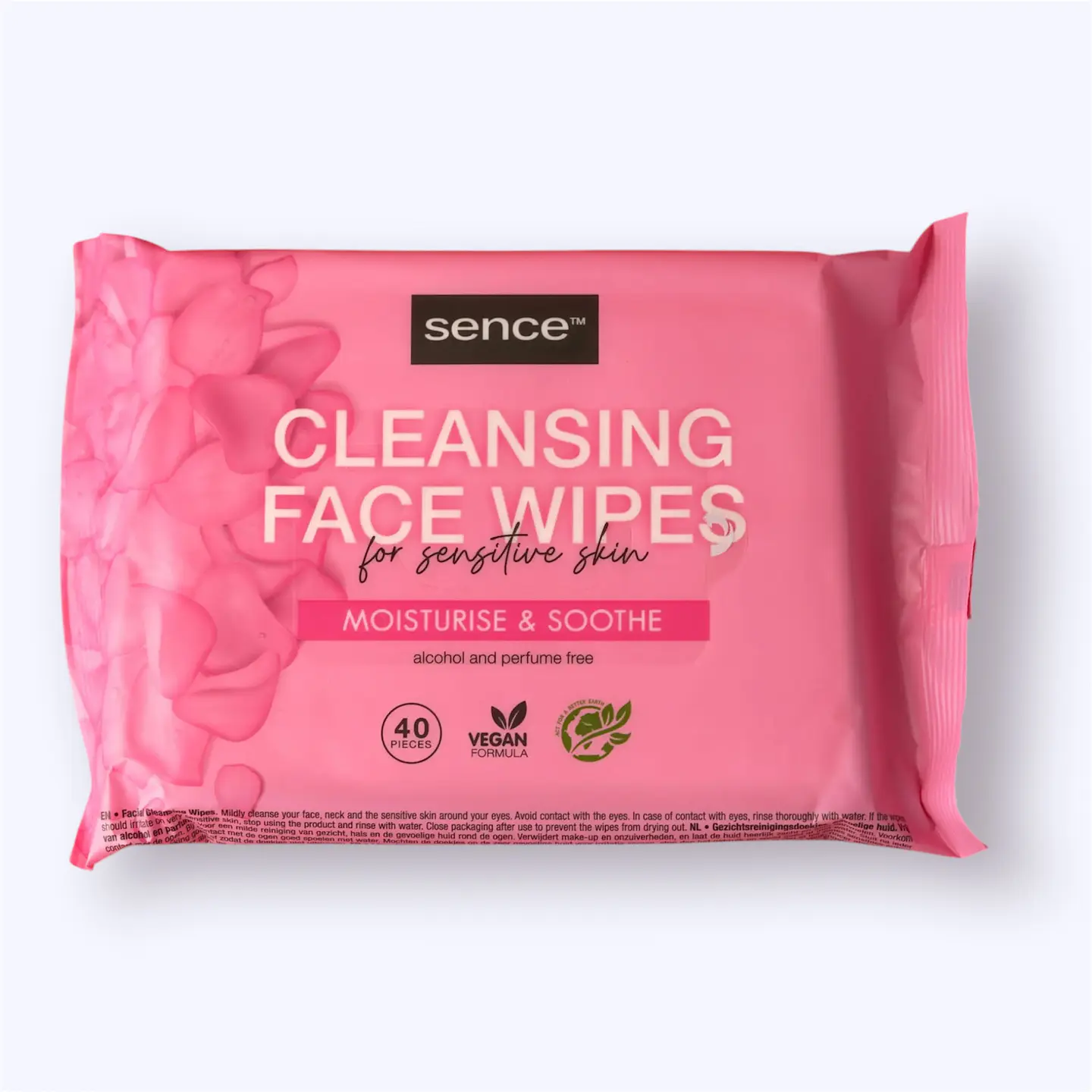 Toalhitas de limpeza facial Sence 2