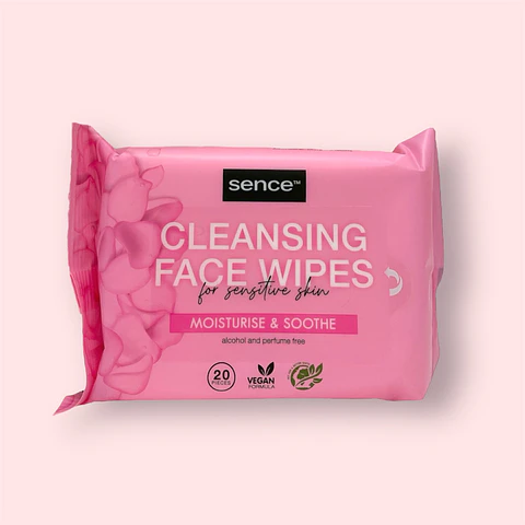 Toalhitas de limpeza facial Sence