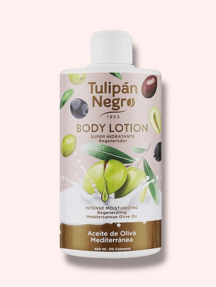 Creme Corporal  de azeite de oliveira mediterrânea 400ml  Tulipán Negro
