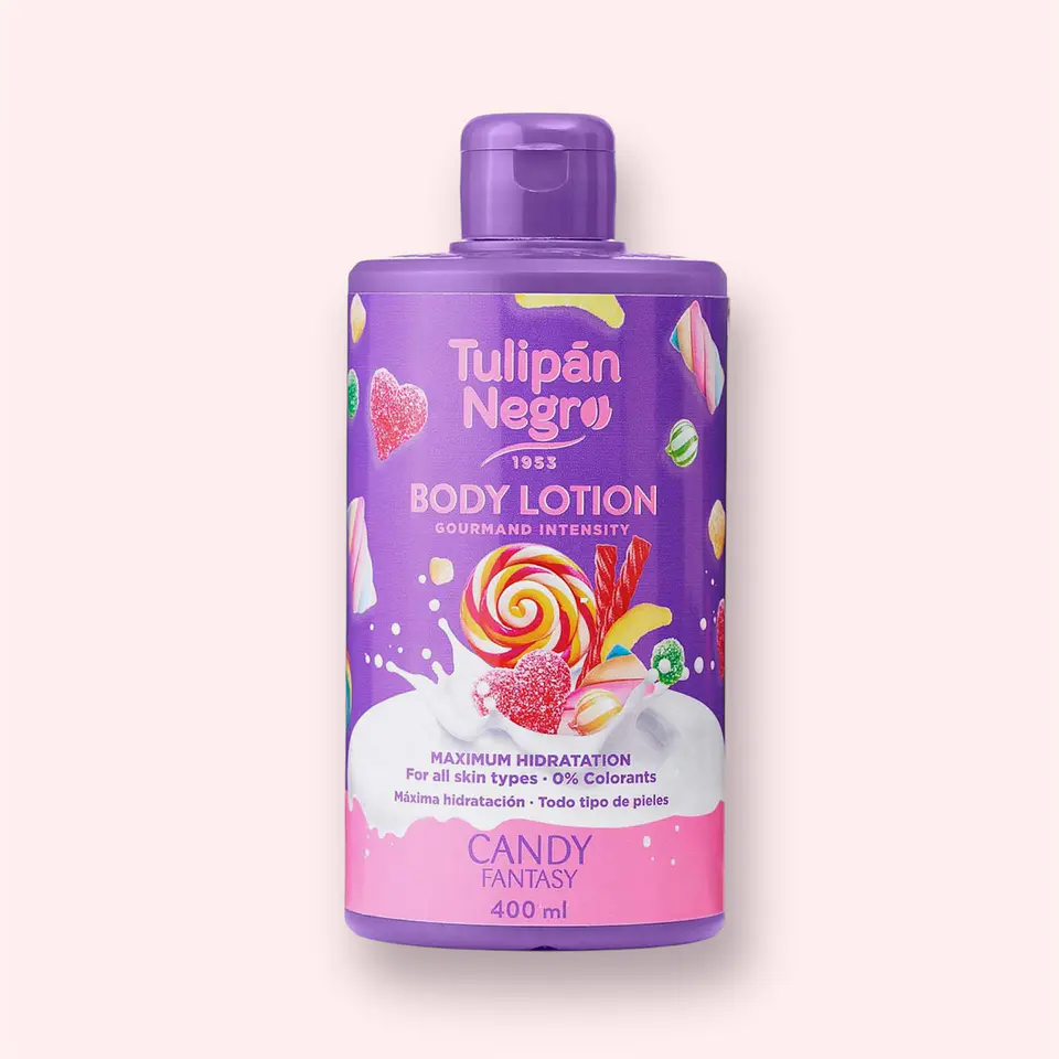 Creme Corporal  Candy Fantasy 400ml Tulipán Negro 1