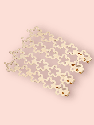 Gancho Flor dourada 2x