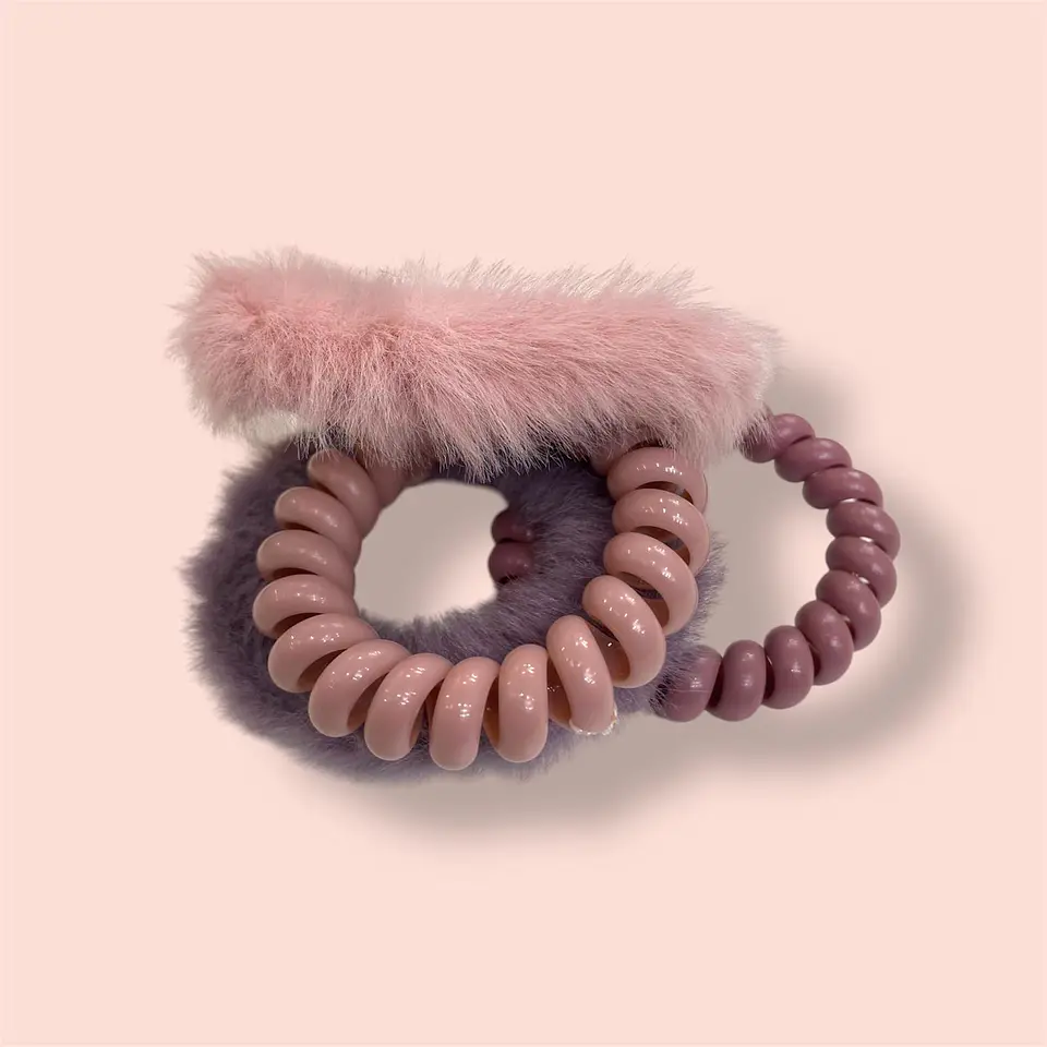 Elástico Pêlos de cabelo 3x  2