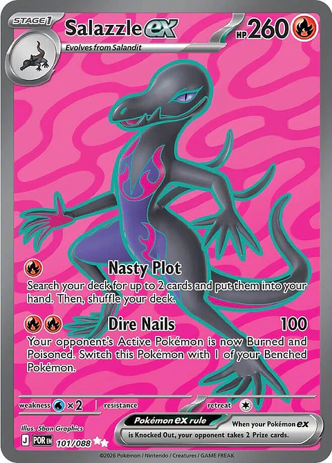 Salazzle ex - 101/088 Rareza: Ultra Rare (español)