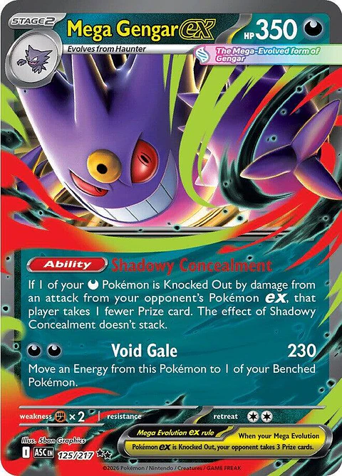 Mega Gengar ex 125/217 Double Rare (ingles)