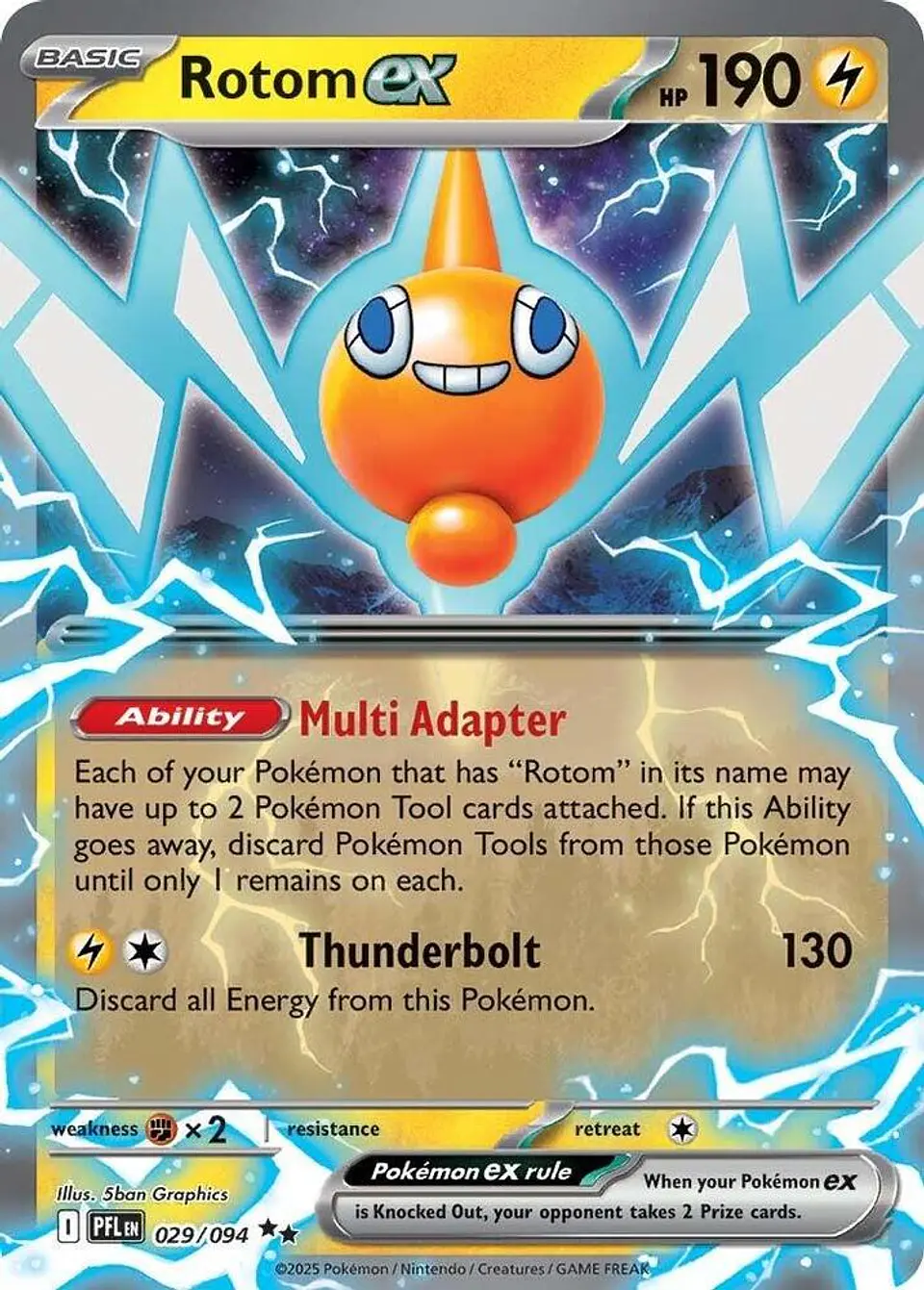 Rotom ex  029/094  Double Rare (ingles) 1