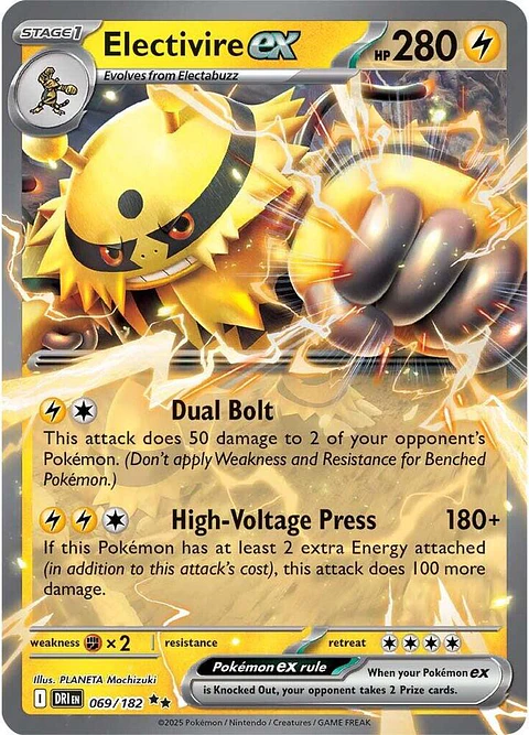 Electivire ex 069/182  Double Rare (ingles)