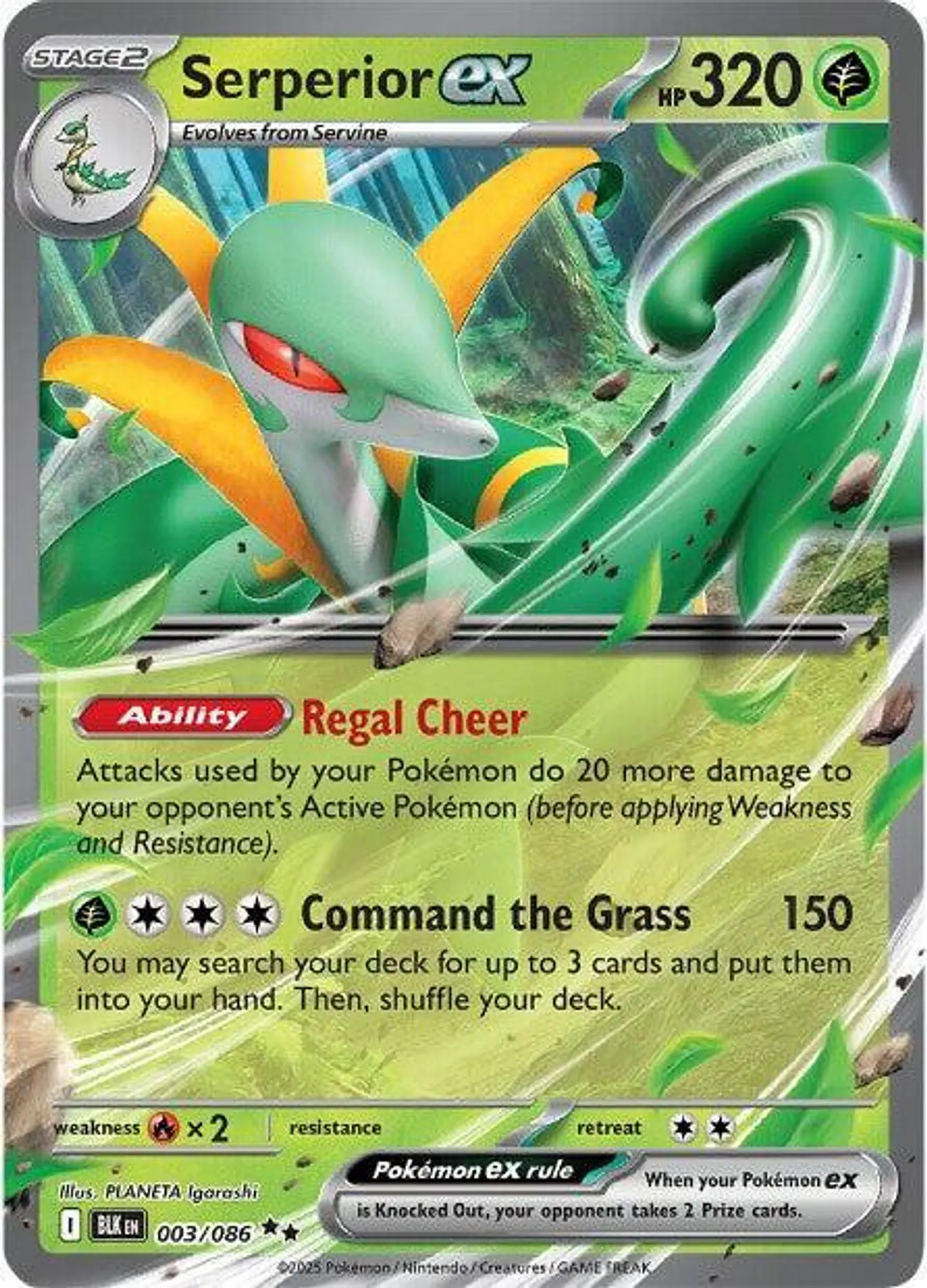 Serperior ex  003/086  Double Rare (ingles) 1