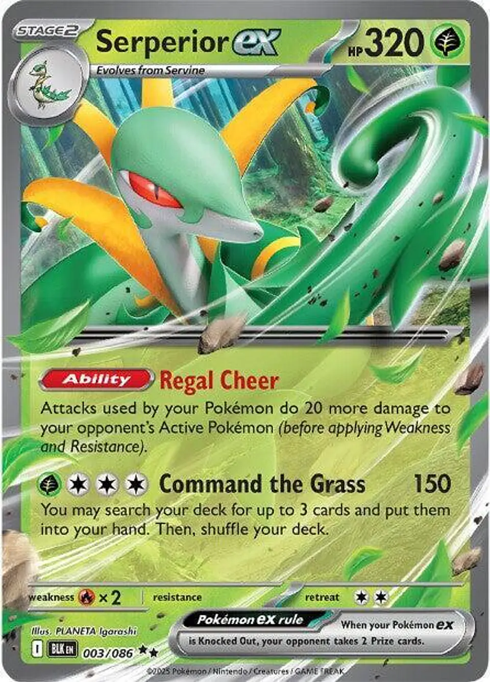 Serperior ex  003/086  Double Rare (ingles) 1