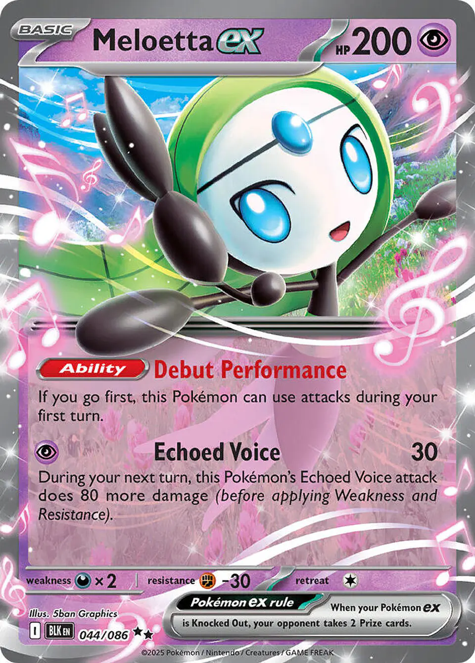 Meloetta ex  044/086  Double Rare (ingles) 1