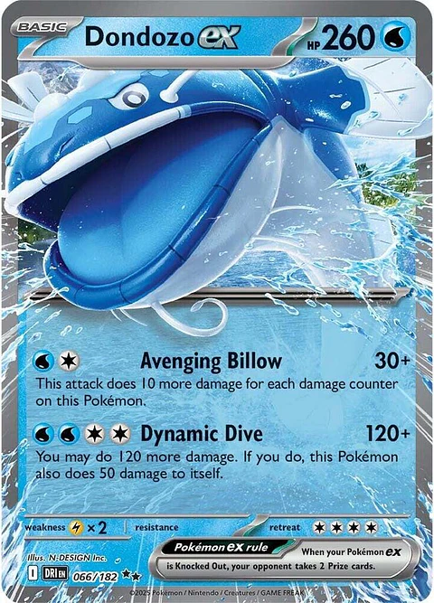 Dondozo ex  066/182  Double Rare (ingles)