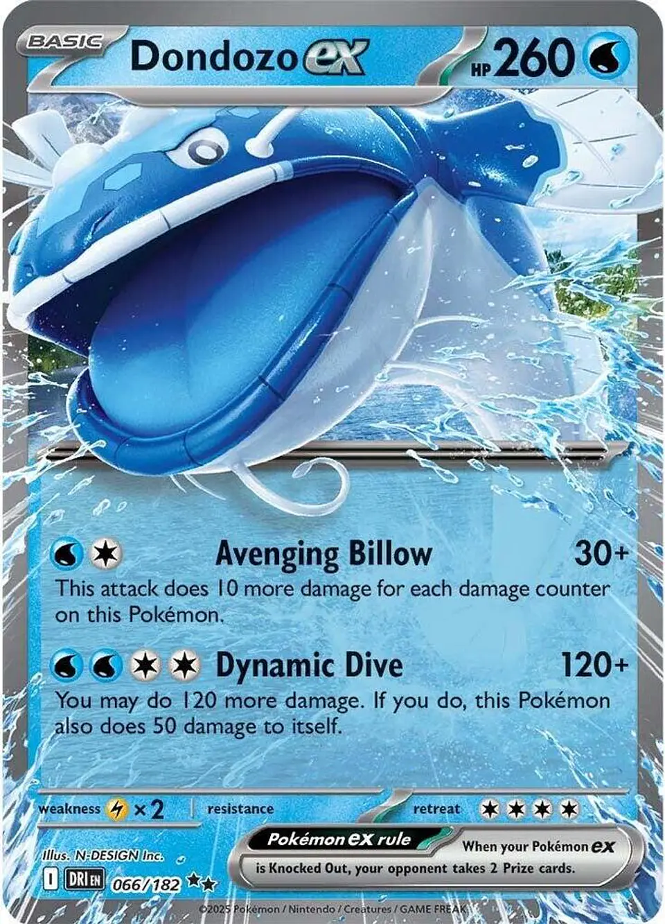 Dondozo ex  066/182  Double Rare (ingles) 1