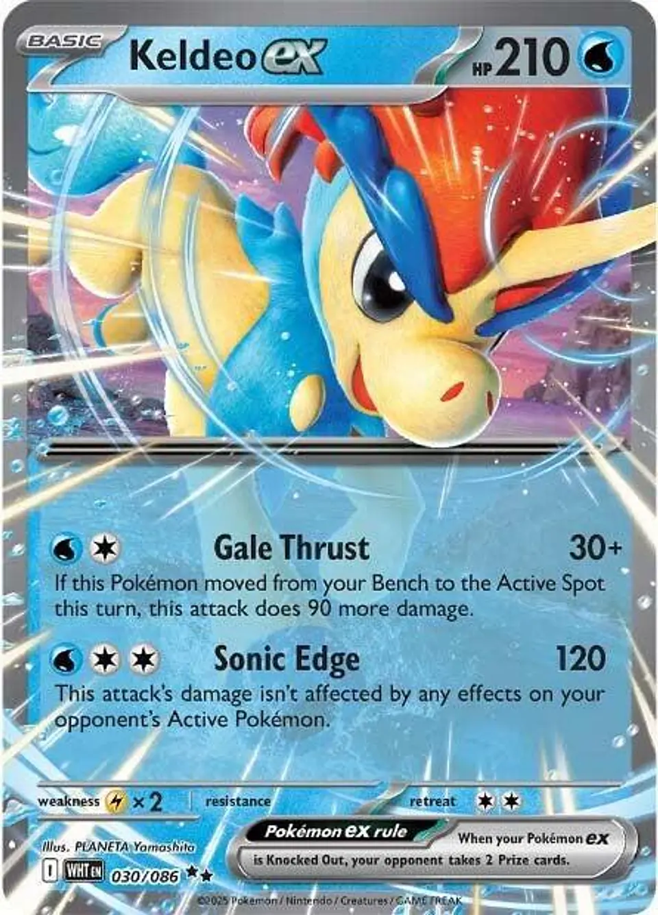 Keldeo ex  030/086  Double Rare (ingles) 1