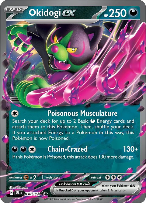 Okidogi ex  036/064  Double Rare (ingles)