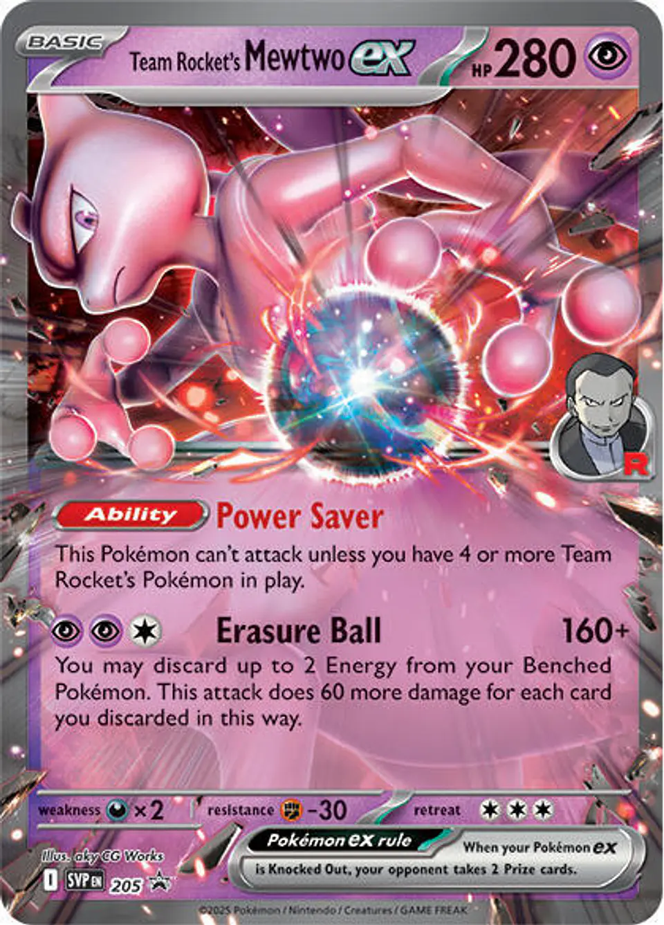 Team Rocket's Mewtwo ex 205 promo (ingles) 1