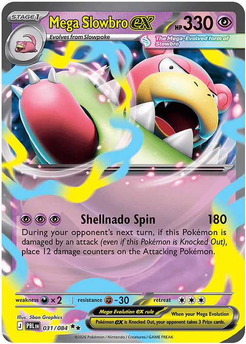 Mega Slowbro ex 031/084 Double Rare (ingles)