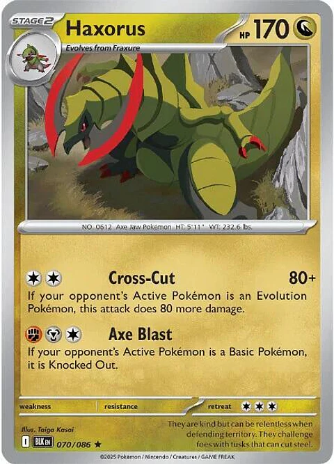 Haxorus - 070/086 - Rare