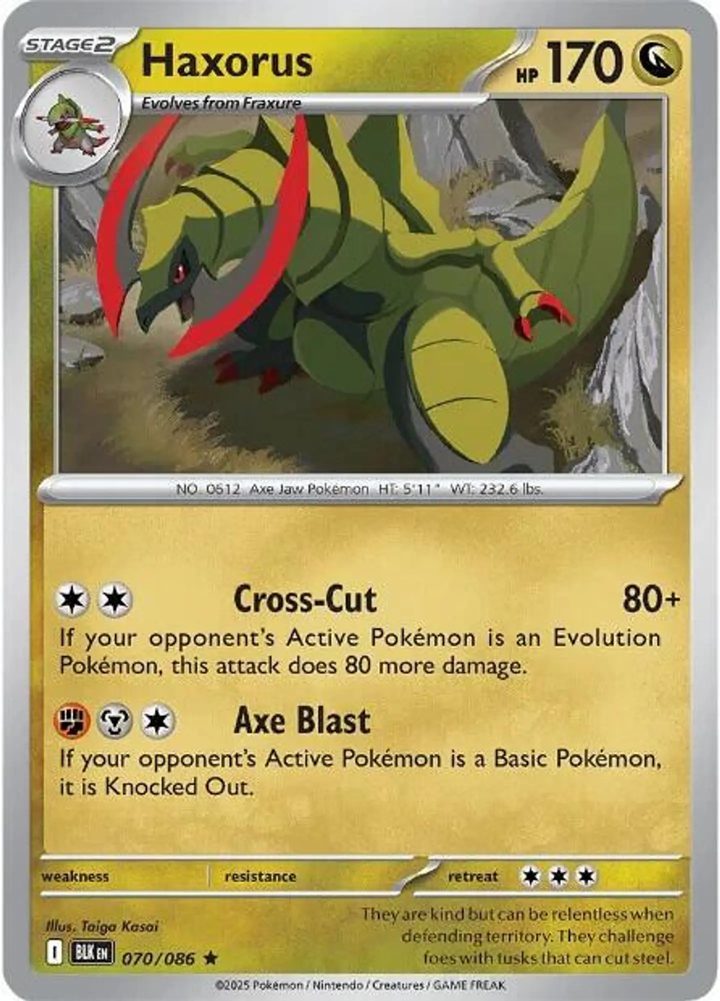 Haxorus - 070/086 - Rare 1