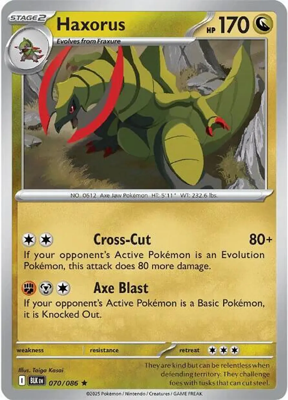 Haxorus - 070/086 - Rare 1