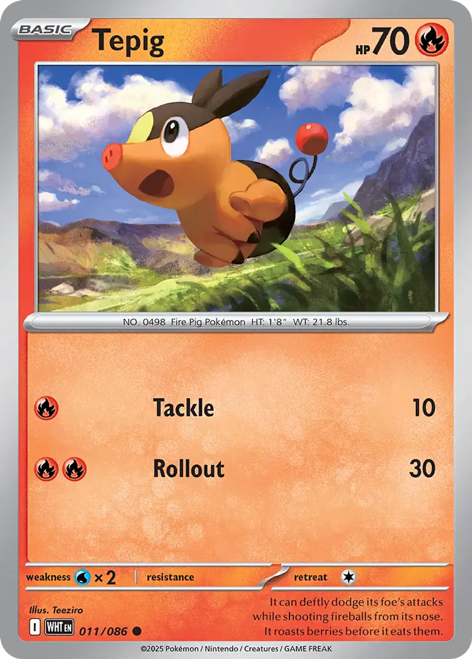 Tepig - 011/086 - Common 1