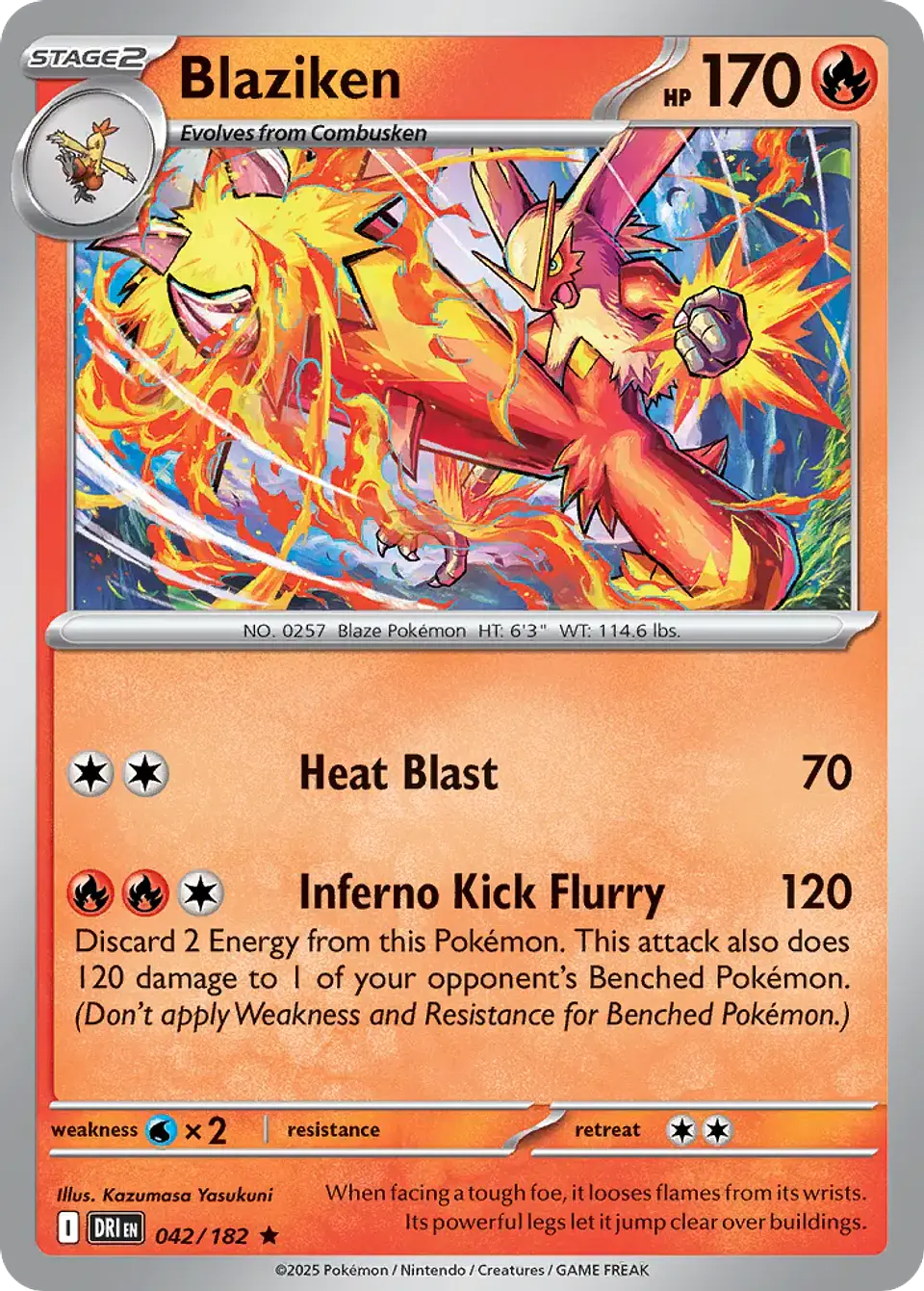 Blaziken - 042/182 - Rare 1