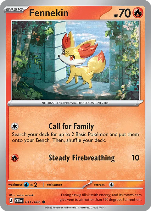 Fennekin - 011/086 - Common