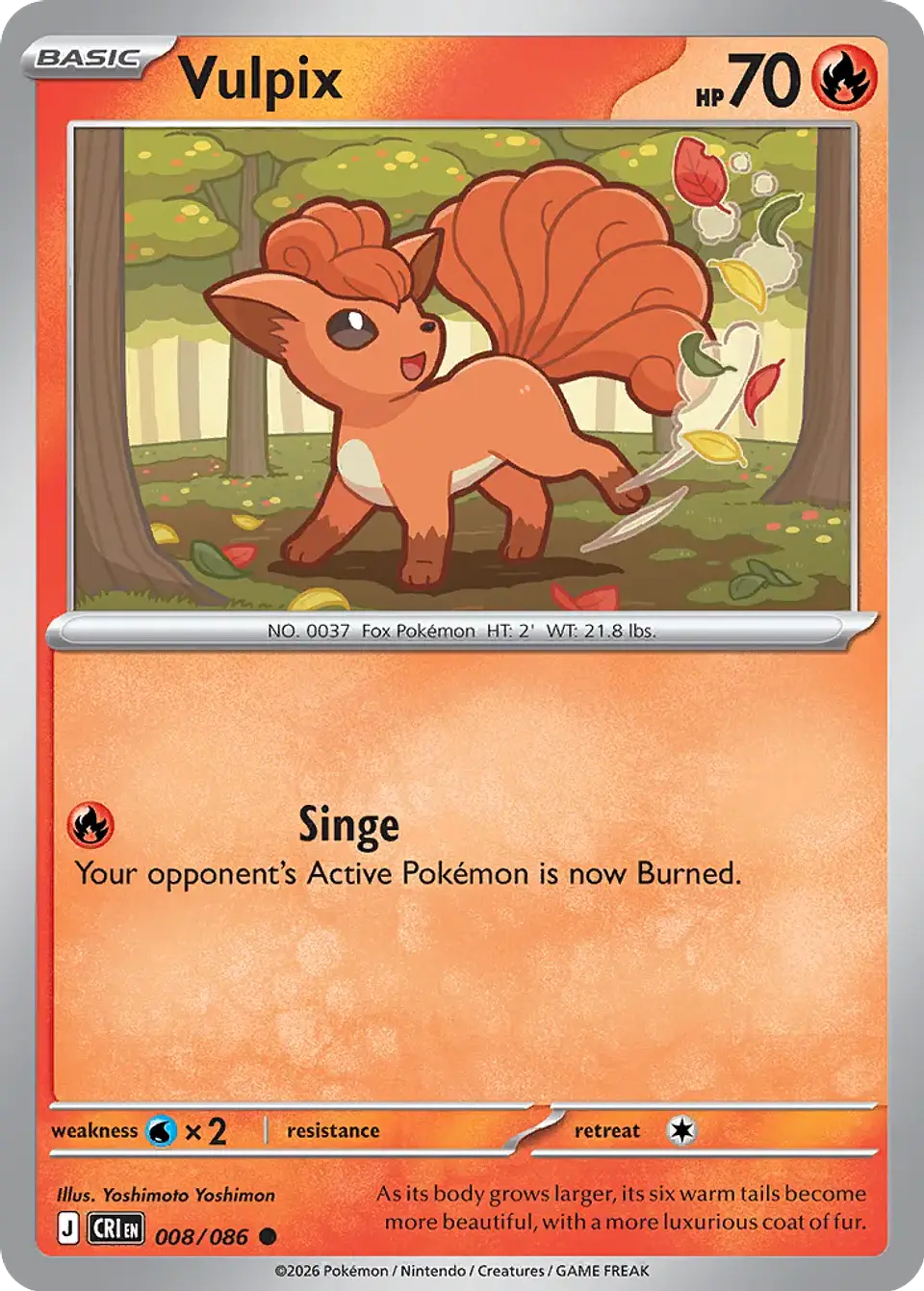 Vulpix - 008/086 - Common 1