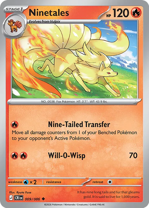Ninetales - 009/086 - Uncommon