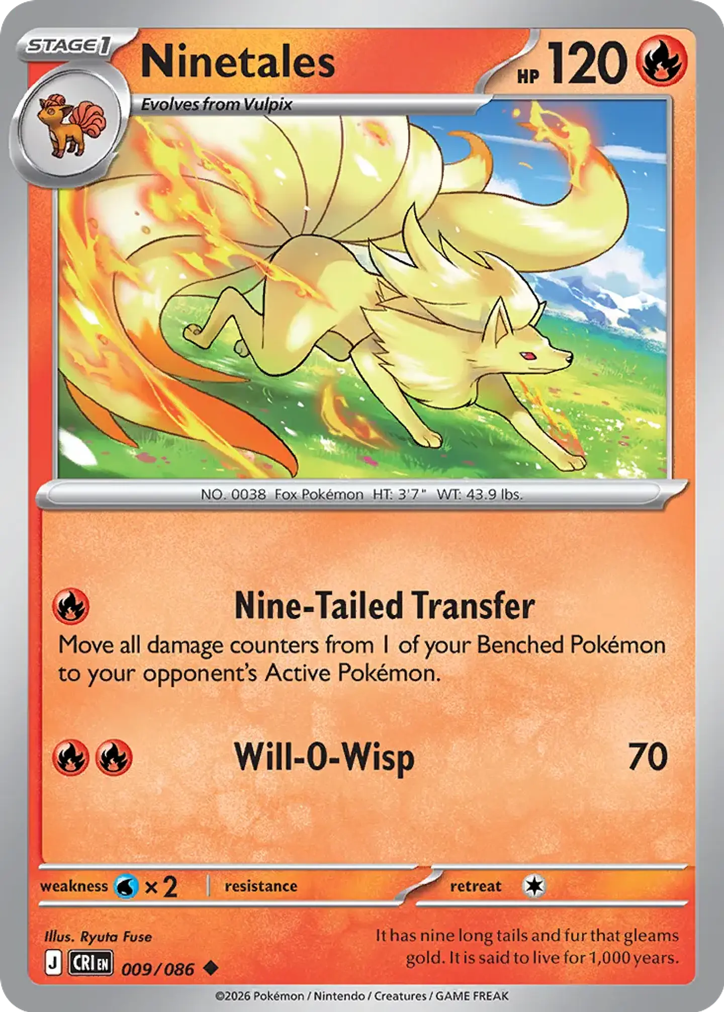 Ninetales - 009/086 - Uncommon 1