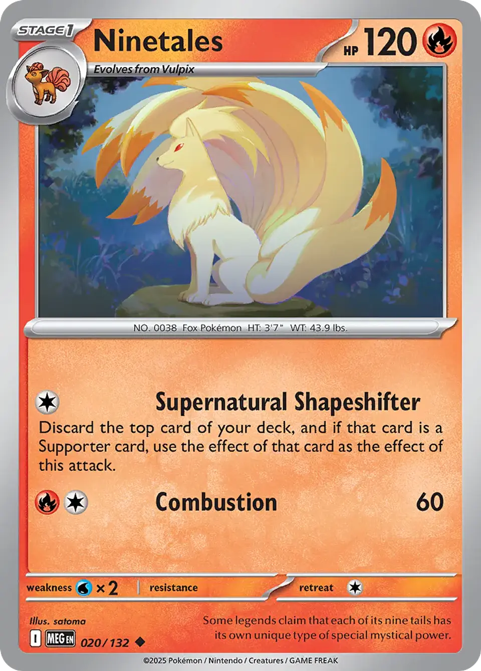 Ninetales - 020/132 - Uncommon 1