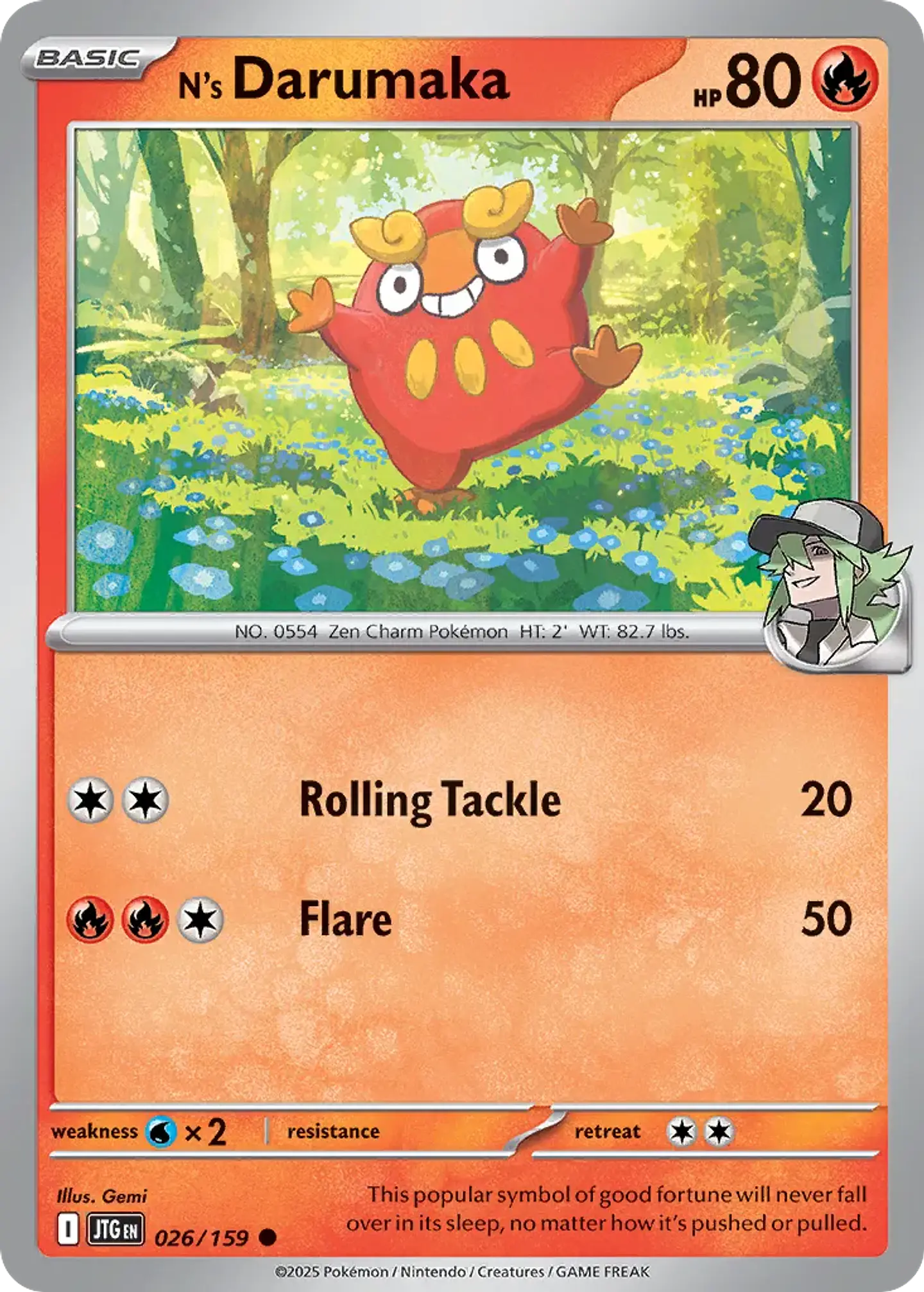 N's Darumaka - 026/159 - Common 1