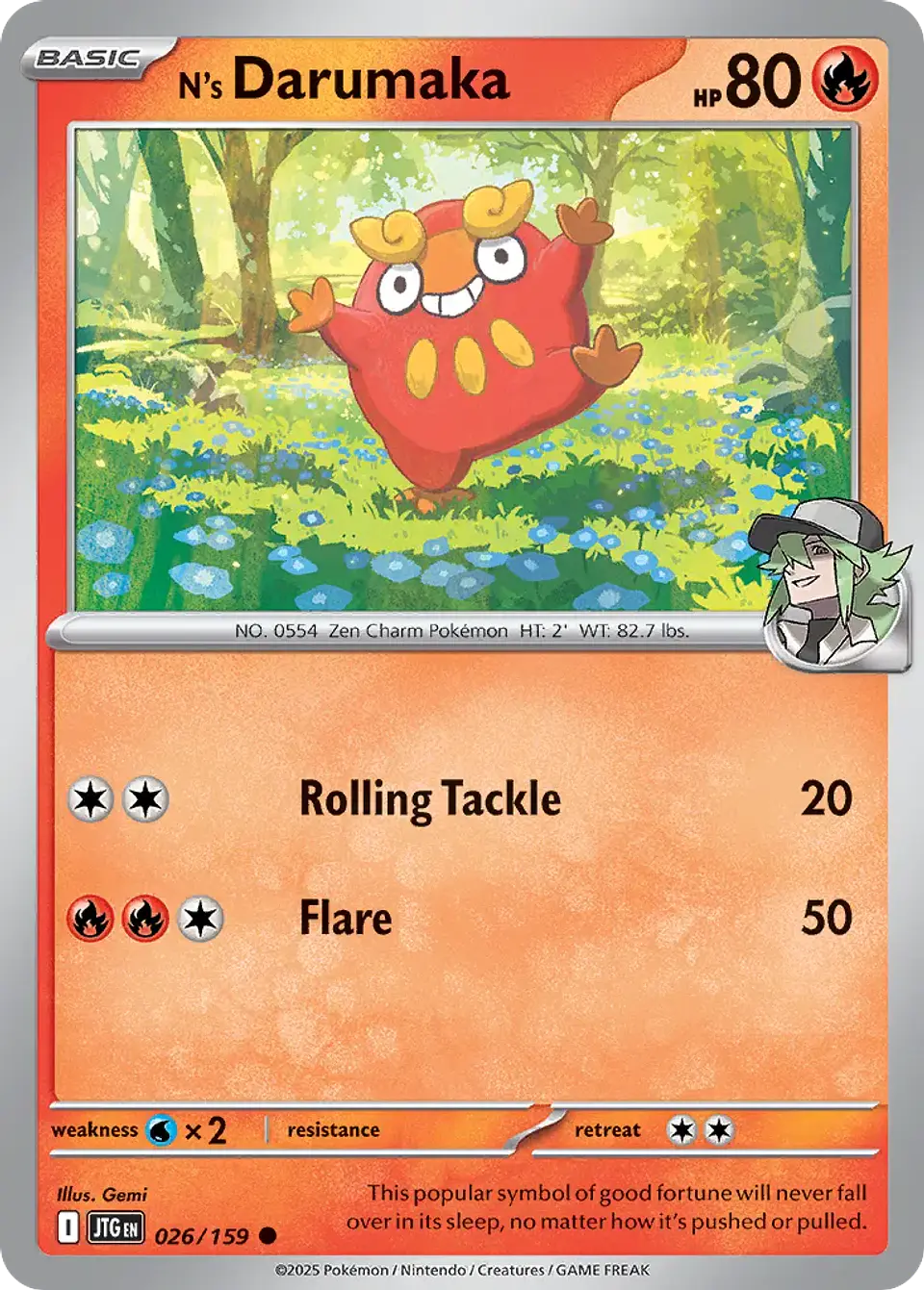 N's Darumaka - 026/159 - Common 1