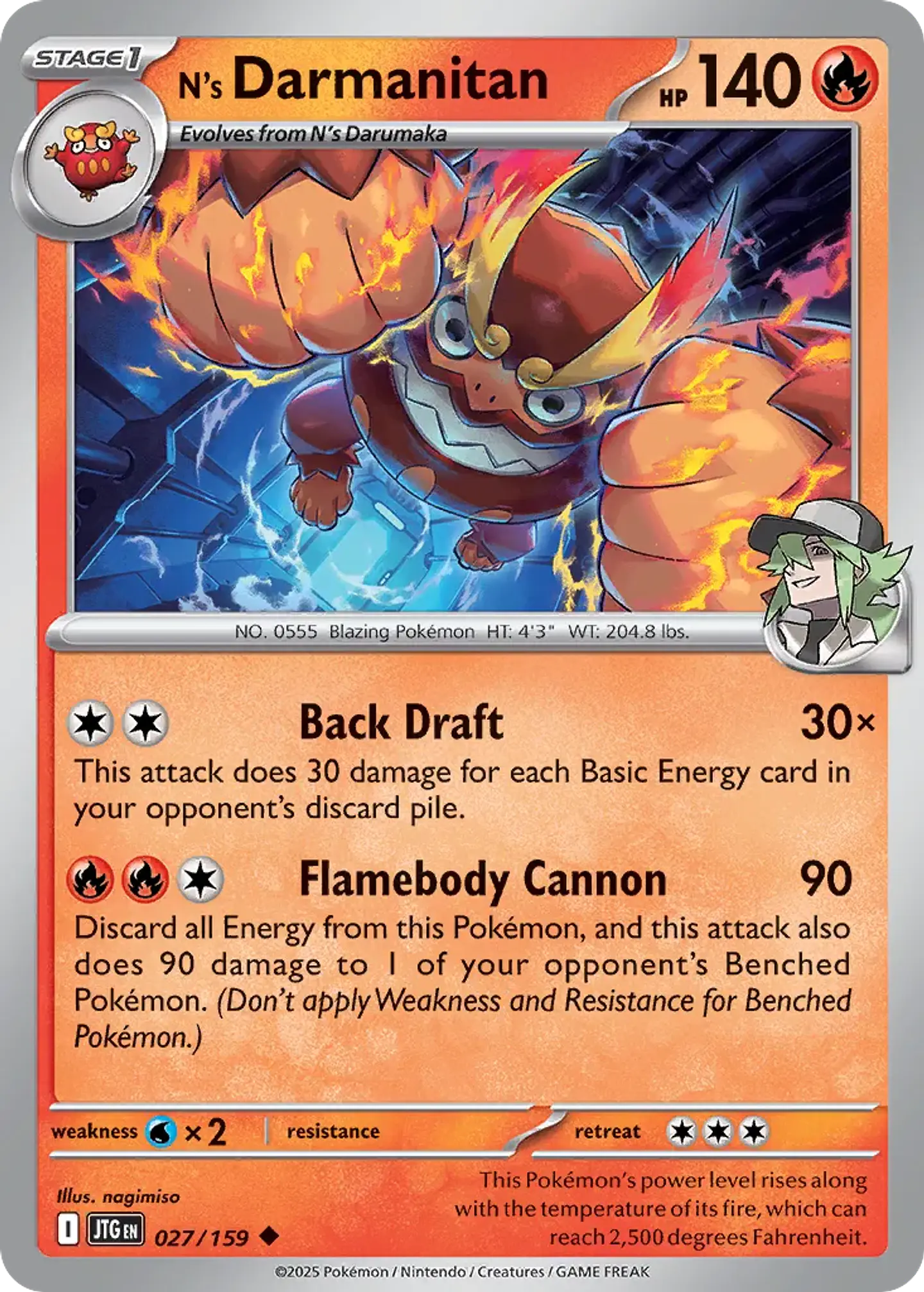N's Darmanitan - 027/159 - Uncommon 1